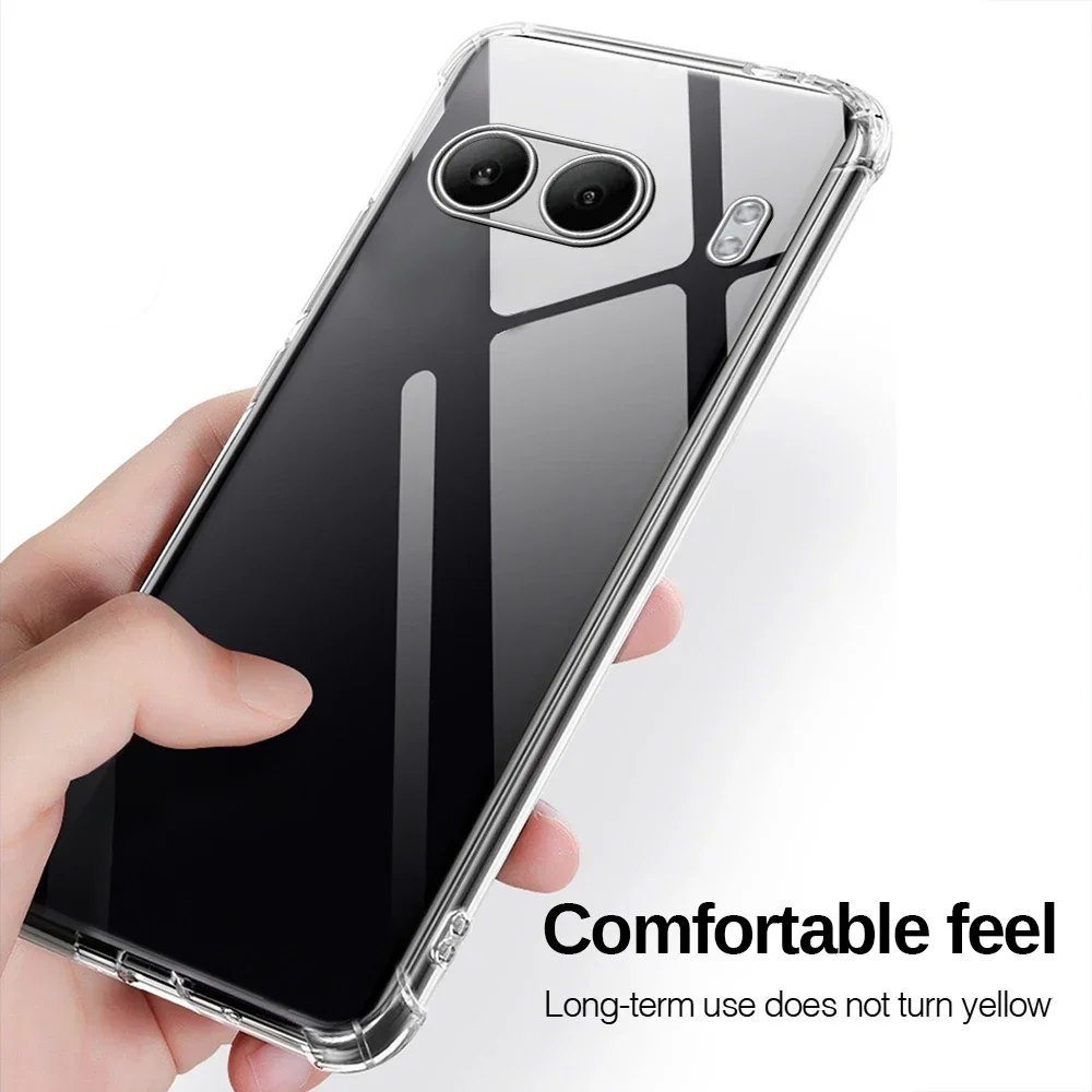 Clear Case For OnePlus Nord 4 2024 6.74 inches Soft TPU Phone Protective Shell One Plus 1+ Nord4 1+Nord4 Shockproof Back Cover