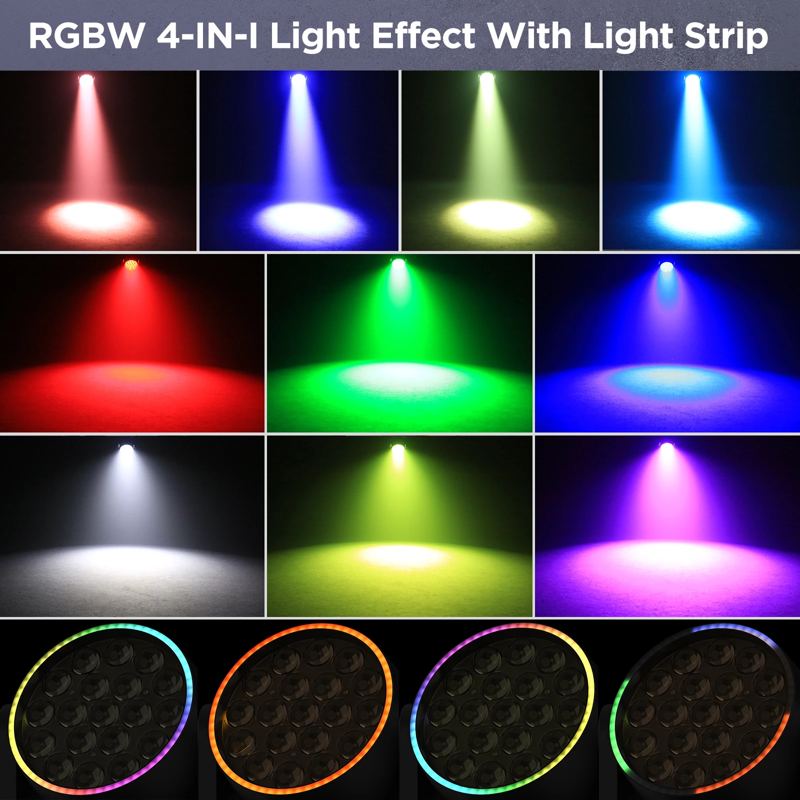 LeLeght 19x20w Moving Head Led RGBW 16/24 Channel 4 in 1 Stage Lights For DJ Light Christmas Bar Disco Party Halloween Deco