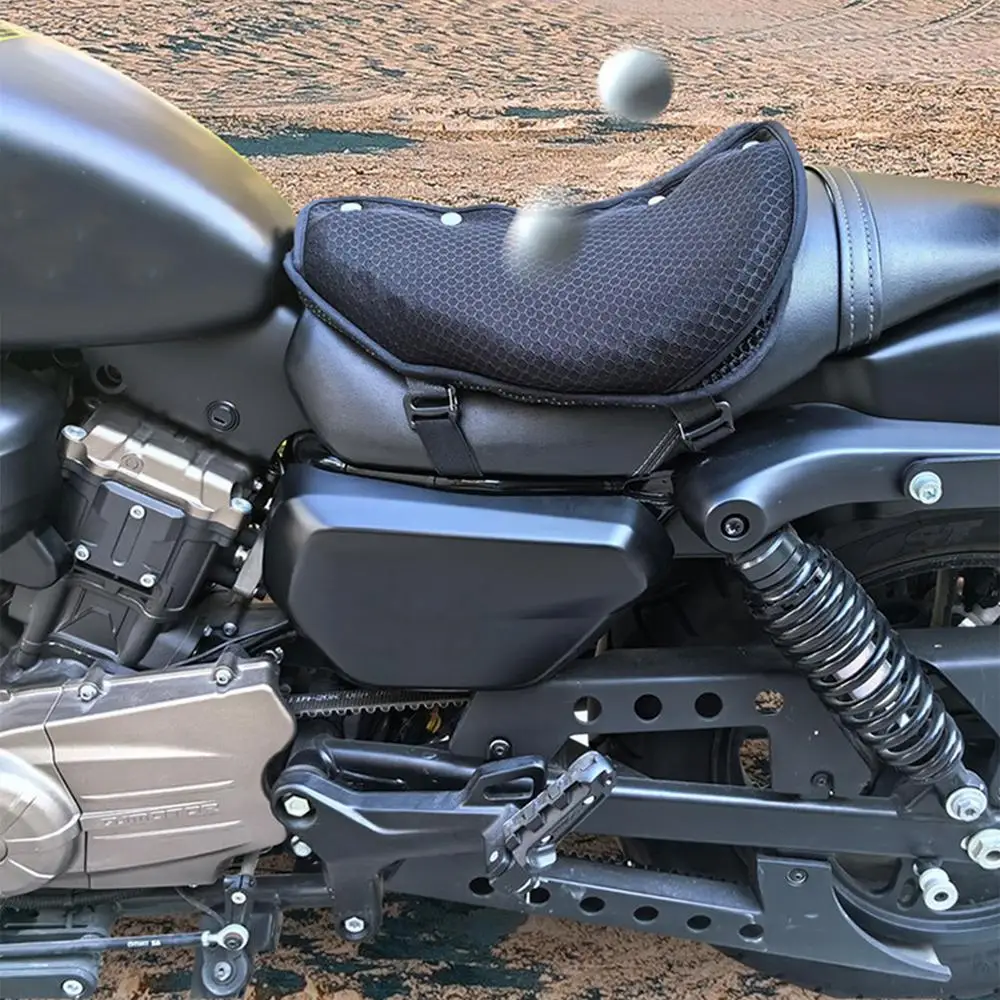 Breathable Scooter Seat Cover Soft Cover Seat Cushion For Motorcycle Shock Absorber Buckle Fastening Saddle Protector For Long