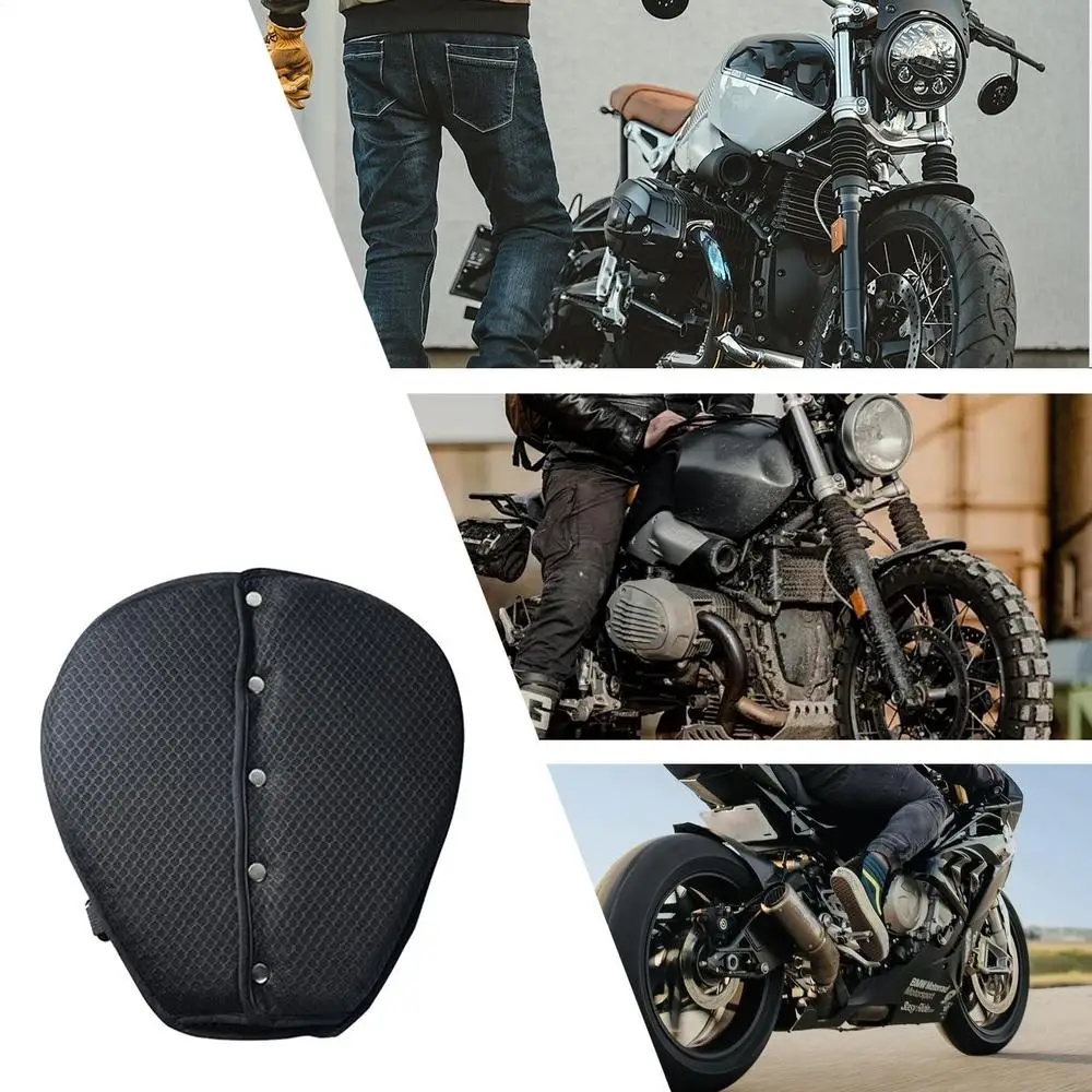 Breathable Scooter Seat Cover Soft Cover Seat Cushion For Motorcycle Shock Absorber Buckle Fastening Saddle Protector For Long