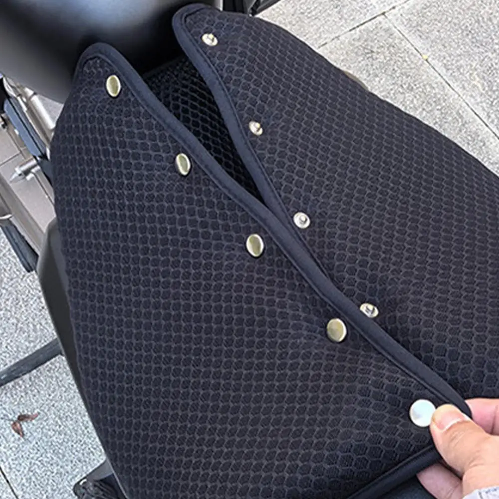 Breathable Scooter Seat Cover Soft Cover Seat Cushion For Motorcycle Shock Absorber Buckle Fastening Saddle Protector For Long