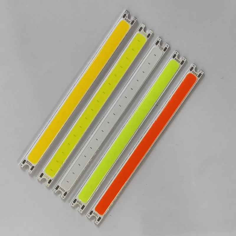 1-10 PCS DC 12V 100x8MM LED COB Bulb LED Panel Light LED Chips Bar Source Red Green Blue Warm White LED Lamp Lighting For DIY