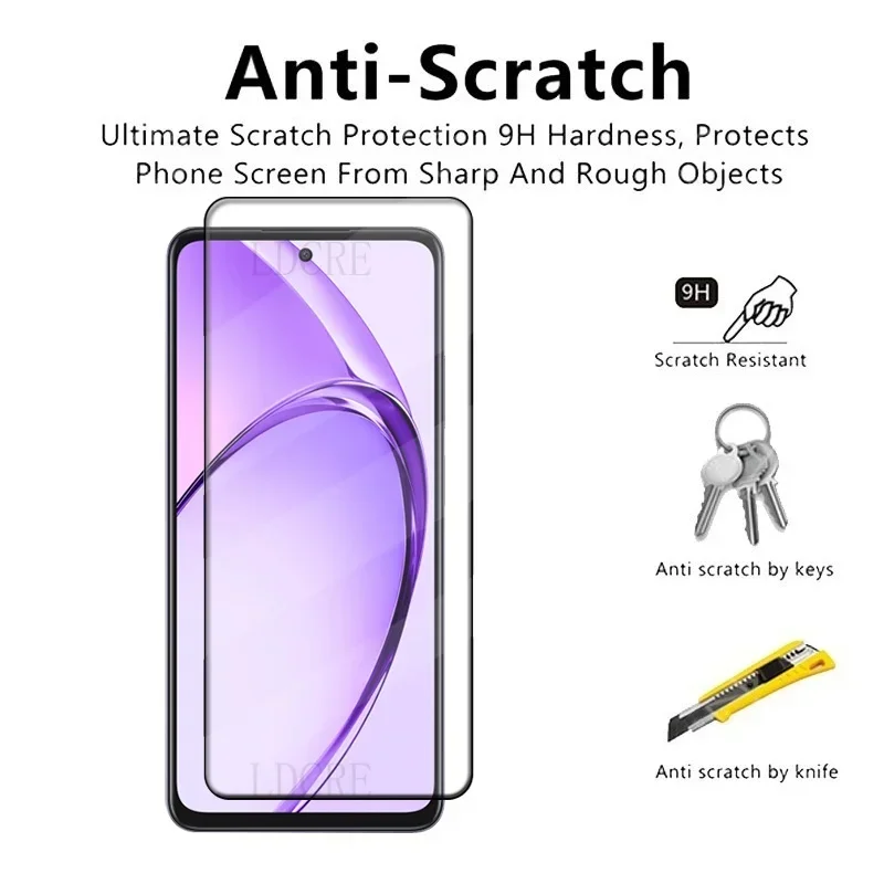 4Pcs For OPPO A80 5G Glass OPPO A80 5G Tempered Glass HD 9H Protective Film Full Cover Glue For Screen Protector OPPO A80 A 80
