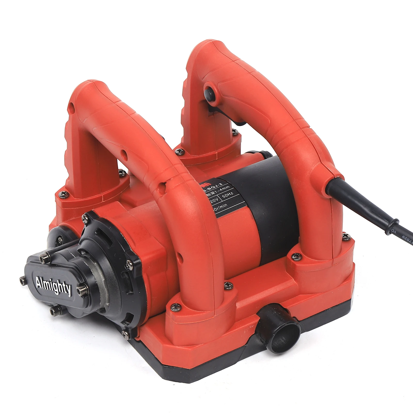 1600W Wall Shovel,200mm Planer Width,0-4mm Adjustable Depth, Equipped with Replaceable Side Knives,Alloy Cutter Head& Scientific