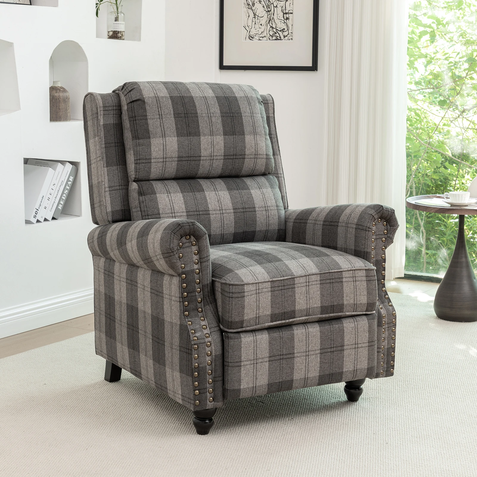 【Breeins】Modern Linen Upholstered Sofa Single Sofa Chair Livingroom Home Decoration