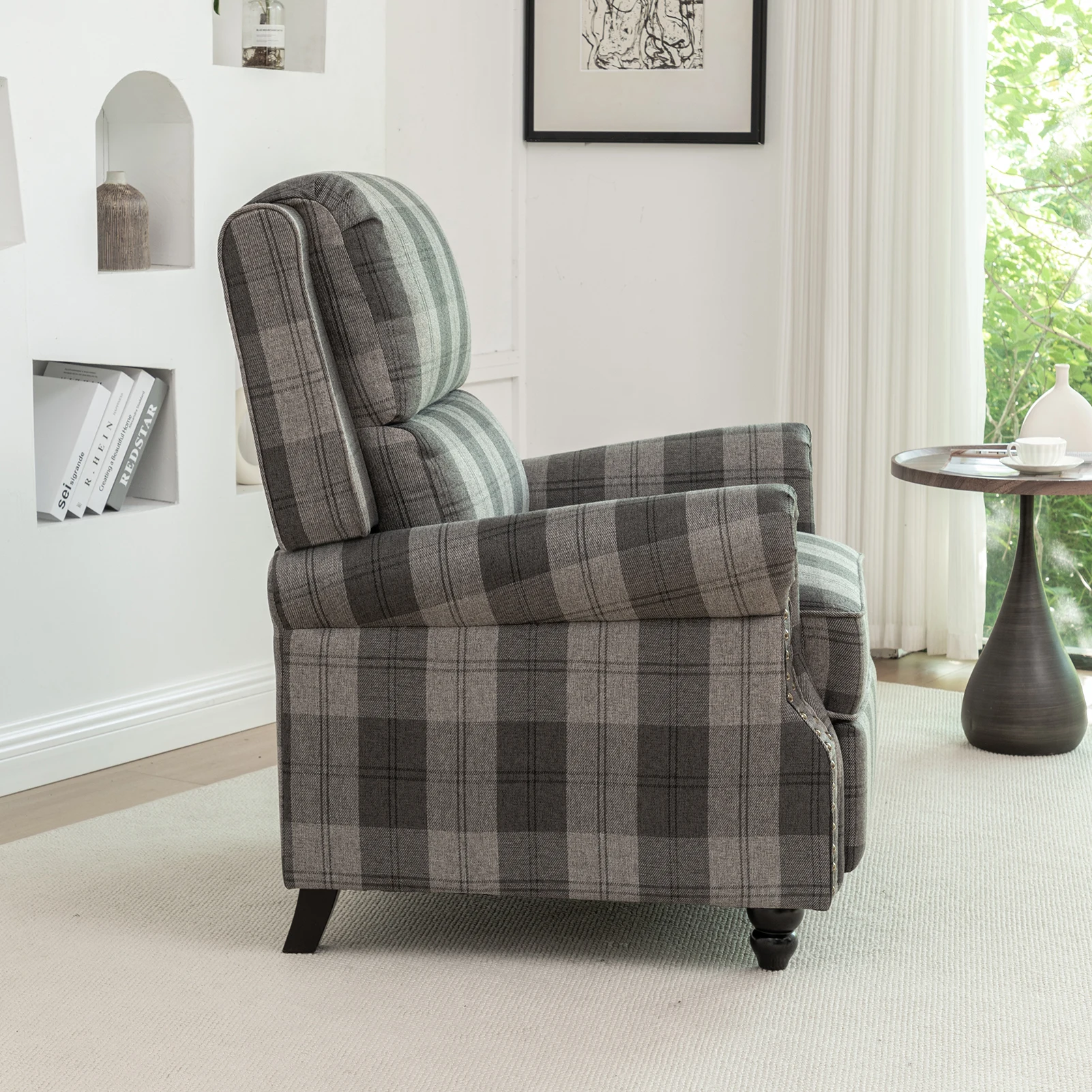 【Breeins】Modern Linen Upholstered Sofa Single Sofa Chair Livingroom Home Decoration