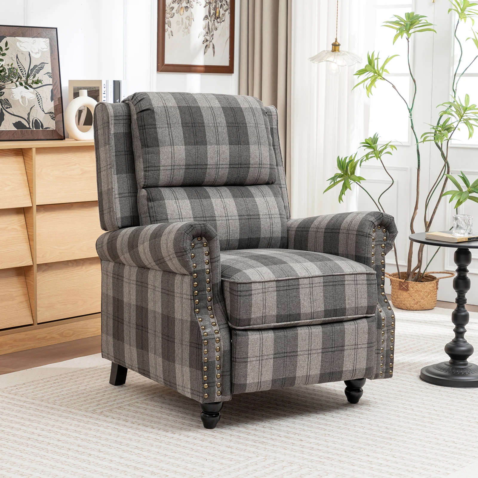 【Breeins】Modern Linen Upholstered Sofa Single Sofa Chair Livingroom Home Decoration