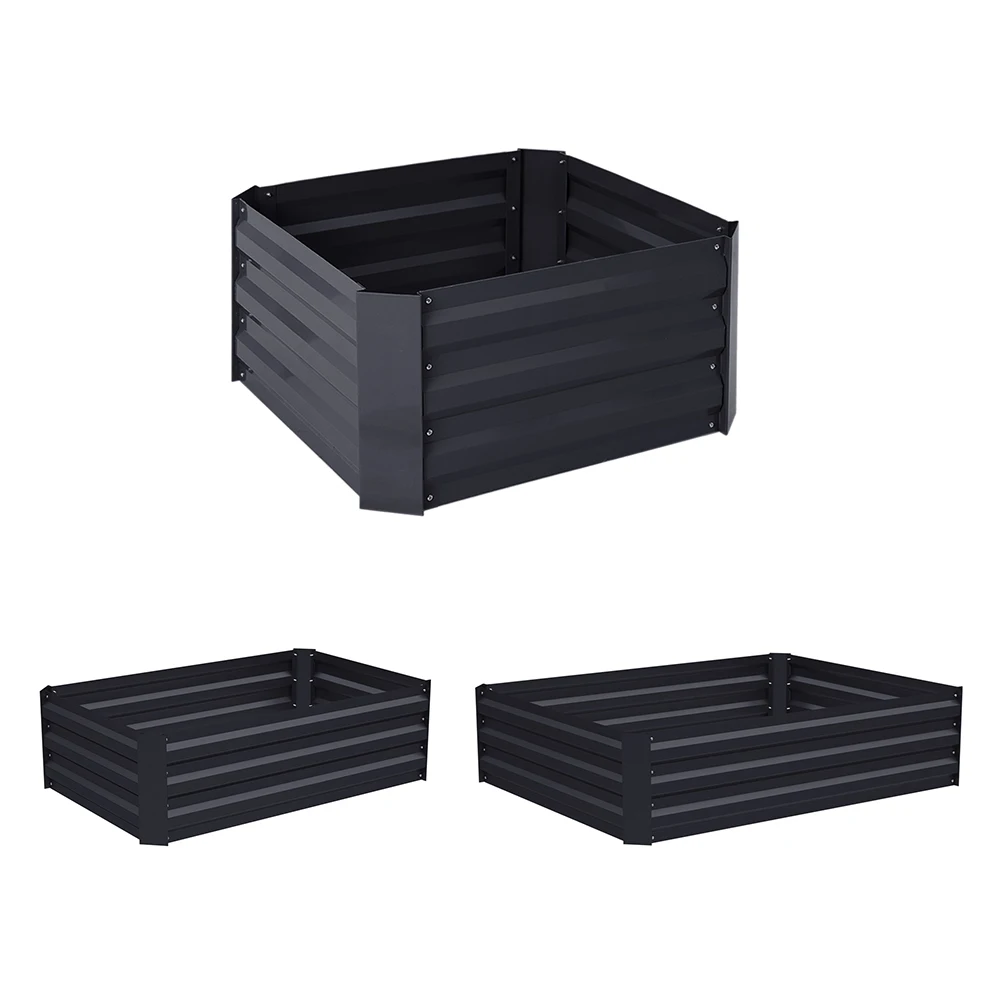 Outdoor Garden Bed Flower Pots Galvanized Steel Garden Courtyard Elevated Flower Bed Plant Flower Box Vegetable Box