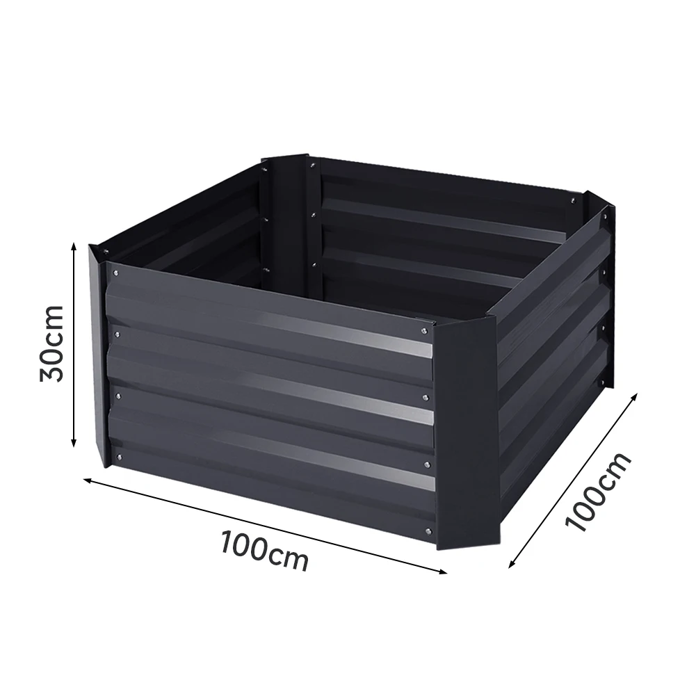 Outdoor Garden Bed Flower Pots Galvanized Steel Garden Courtyard Elevated Flower Bed Plant Flower Box Vegetable Box
