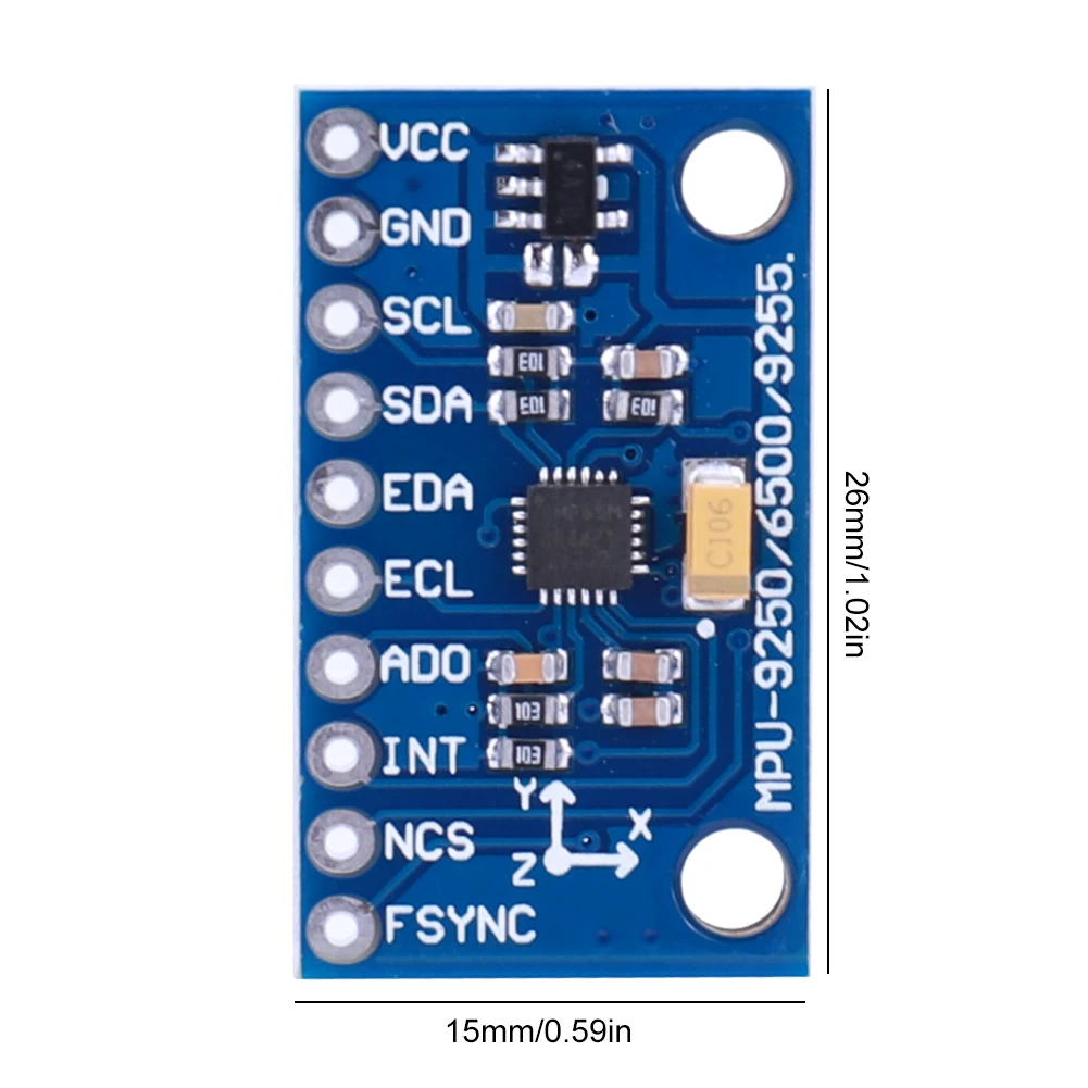GY-6500 MPU6500 6-Axis Gyroscope Accelerometer Sensor Module IIC I2C SPI Gyro Accelerometer DIY Kit Replace MPU6050 for Arduino