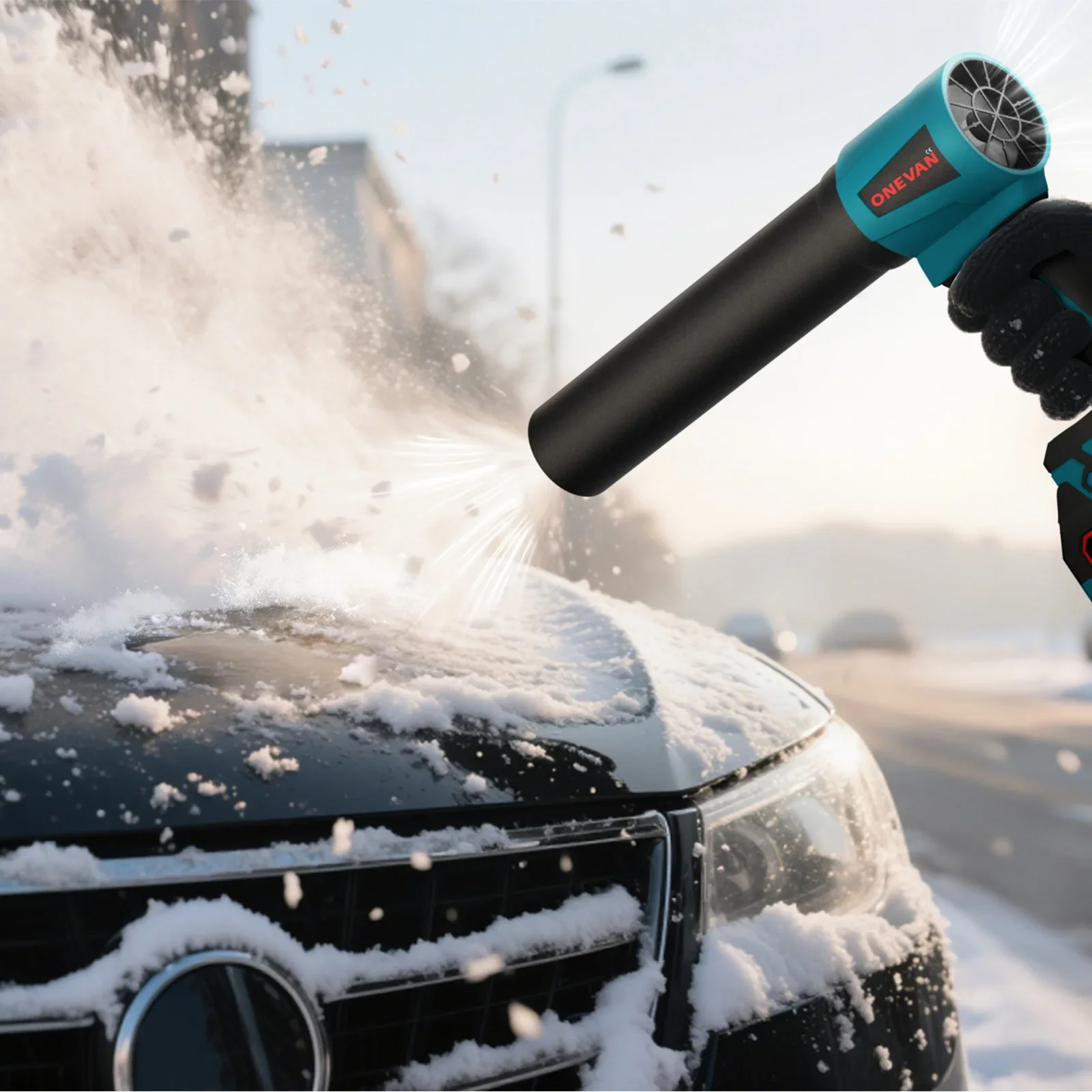 4000W Brushless 300000RPM Electric Turbo Blowers Jet Fan Handheld Leaf Blower Dust Blowing Tool for Makita 18V Battery Pins