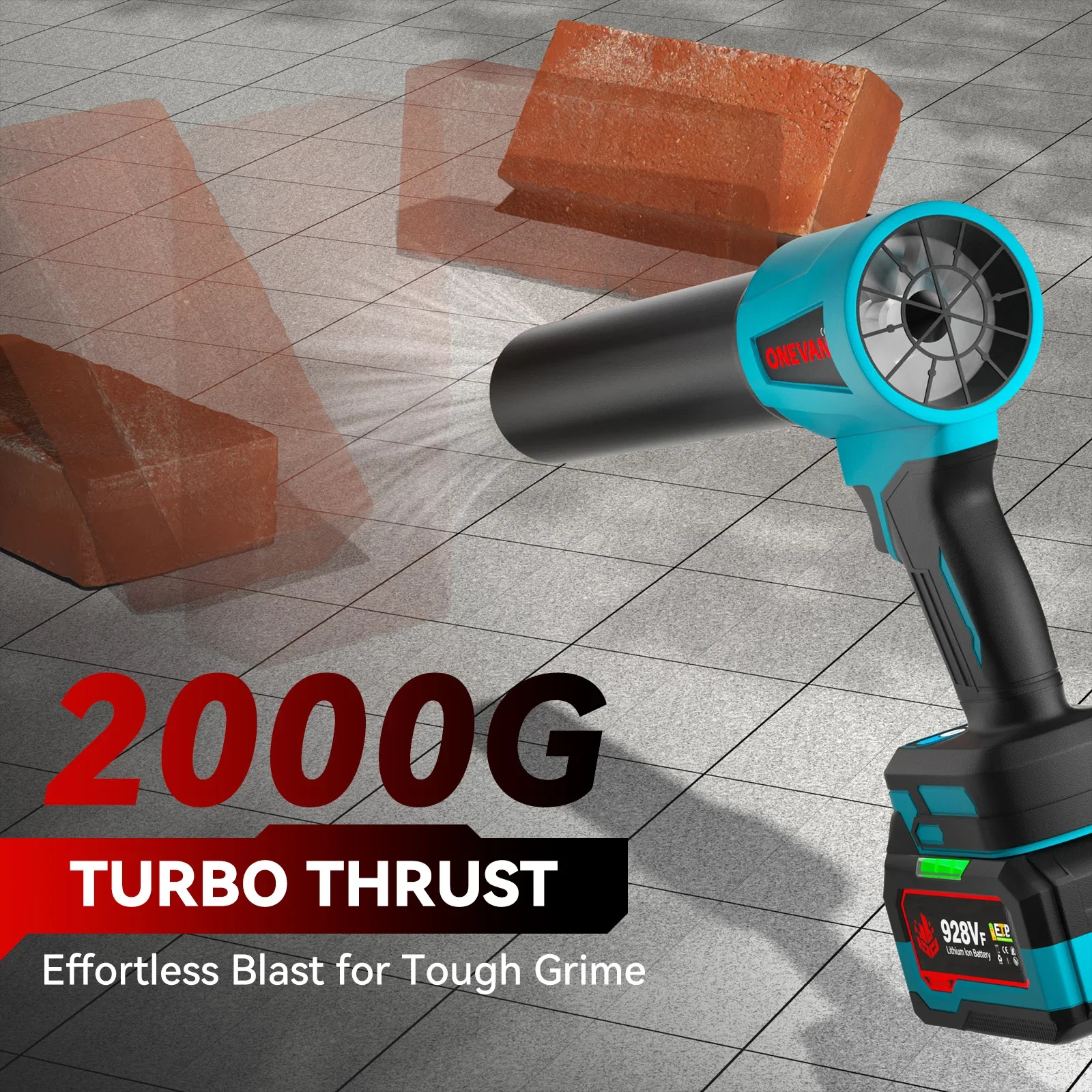 4000W Brushless 300000RPM Electric Turbo Blowers Jet Fan Handheld Leaf Blower Dust Blowing Tool for Makita 18V Battery Pins