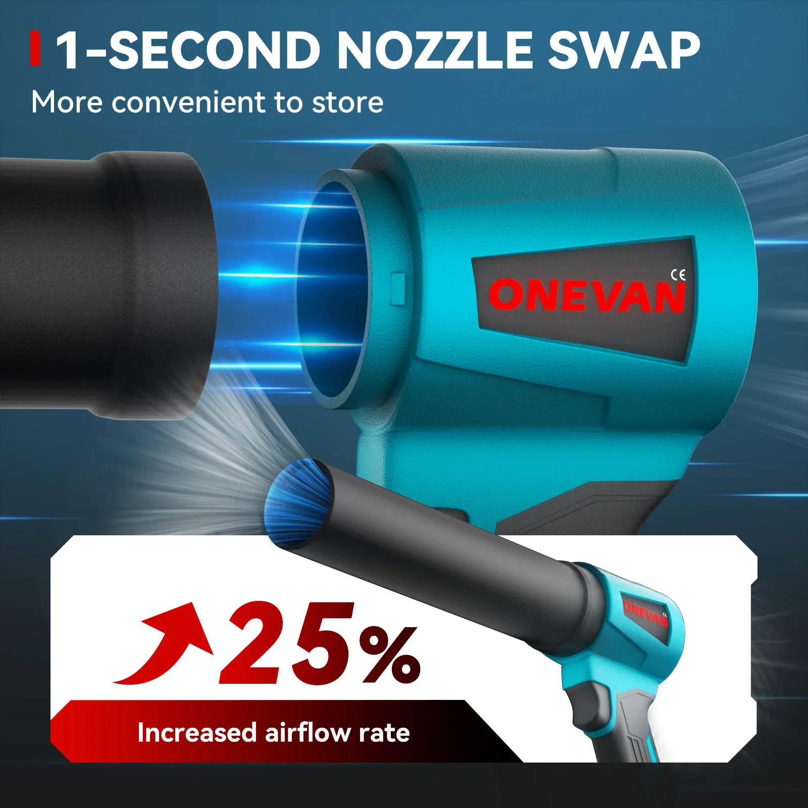 4000W Brushless 300000RPM Electric Turbo Blowers Jet Fan Handheld Leaf Blower Dust Blowing Tool for Makita 18V Battery Pins