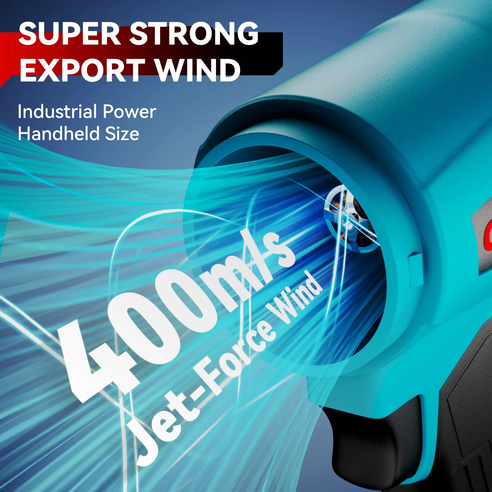 4000W Brushless 300000RPM Electric Turbo Blowers Jet Fan Handheld Leaf Blower Dust Blowing Tool for Makita 18V Battery Pins