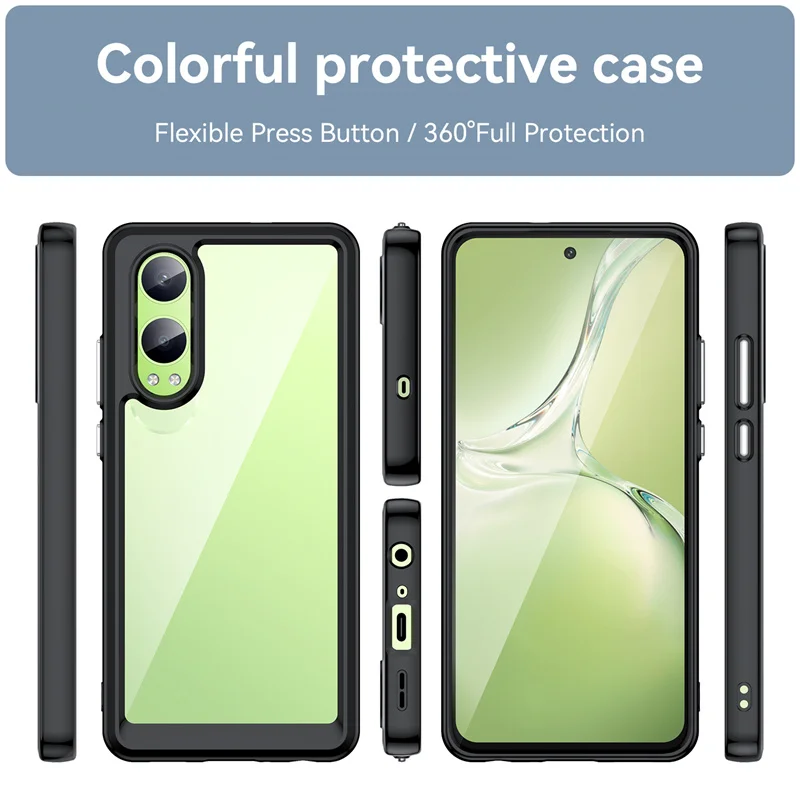 Transparent Colorful TPU Case for OnePlus Nord CE 4 Lite 5G Protective Cover Clear Fundas Coque Capa
