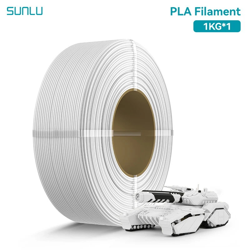 SUNLU 2KG PLA/PETG/PLA PLUS Filament 1.75mm 1KG Without Tray 3D Printer Filament for 3D Pen & Refill Filament