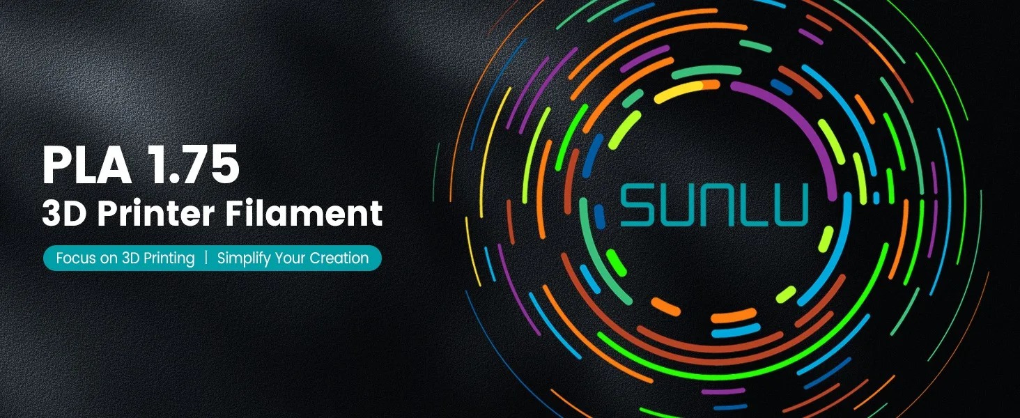 SUNLU 2KG PLA/PETG/PLA PLUS Filament 1.75mm 1KG Without Tray 3D Printer Filament for 3D Pen & Refill Filament