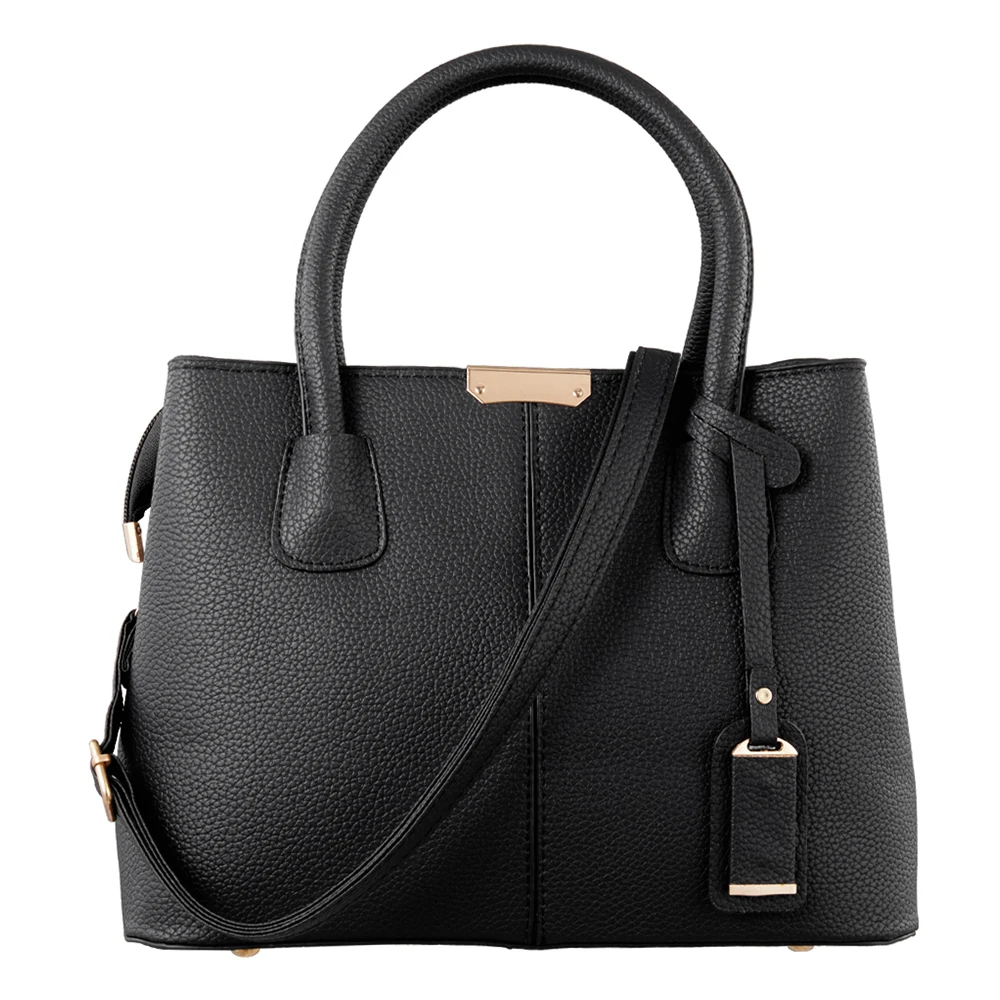 Voltsify Vintage Casual PU Leather Tote Handbag with Adjustable Removable Shoulder Strap