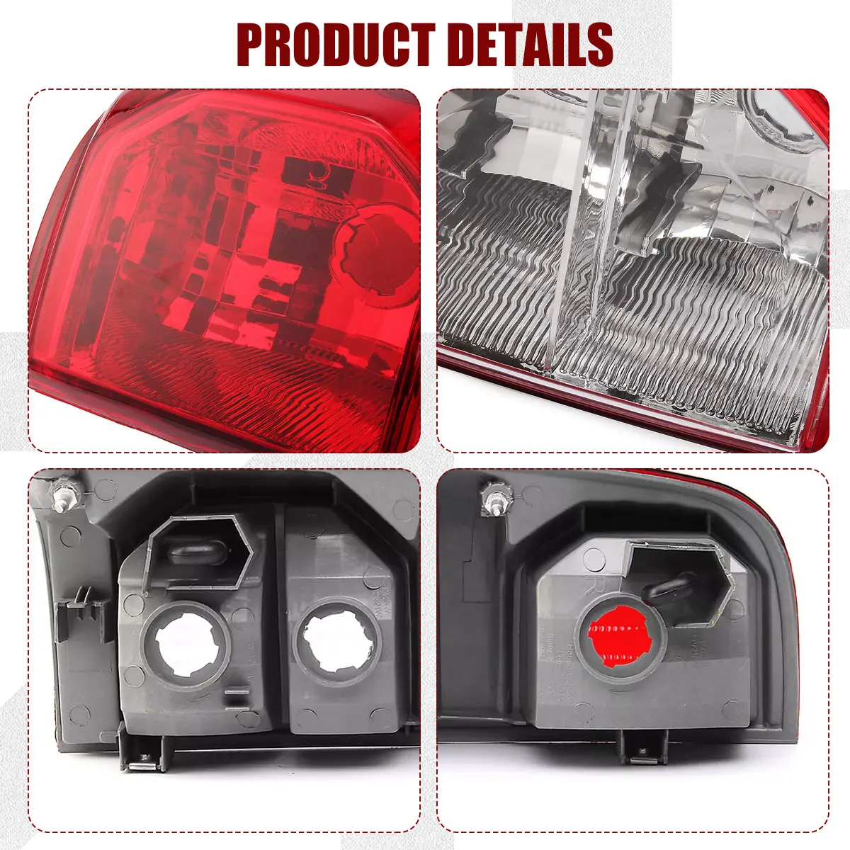 FOR TOYOTA HILUX PICKUP REAR TAIL LIGHT LAMP LEFT + RIGHT SIDE MK6 MK7 2005-2015