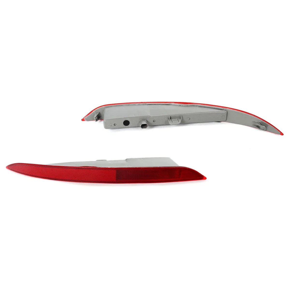2PCS Red Lens Red LED Car Rear Bumper Reflector Lights Tail/Brake Lights Rear Fog Lights for For BMW X6 F16 28i 35i 2014-2018