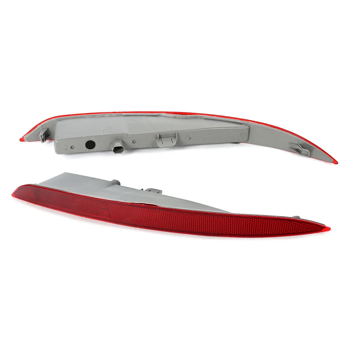 2PCS Red Lens Red LED Car Rear Bumper Reflector Lights Tail/Brake Lights Rear Fog Lights for For BMW X6 F16 28i 35i 2014-2018