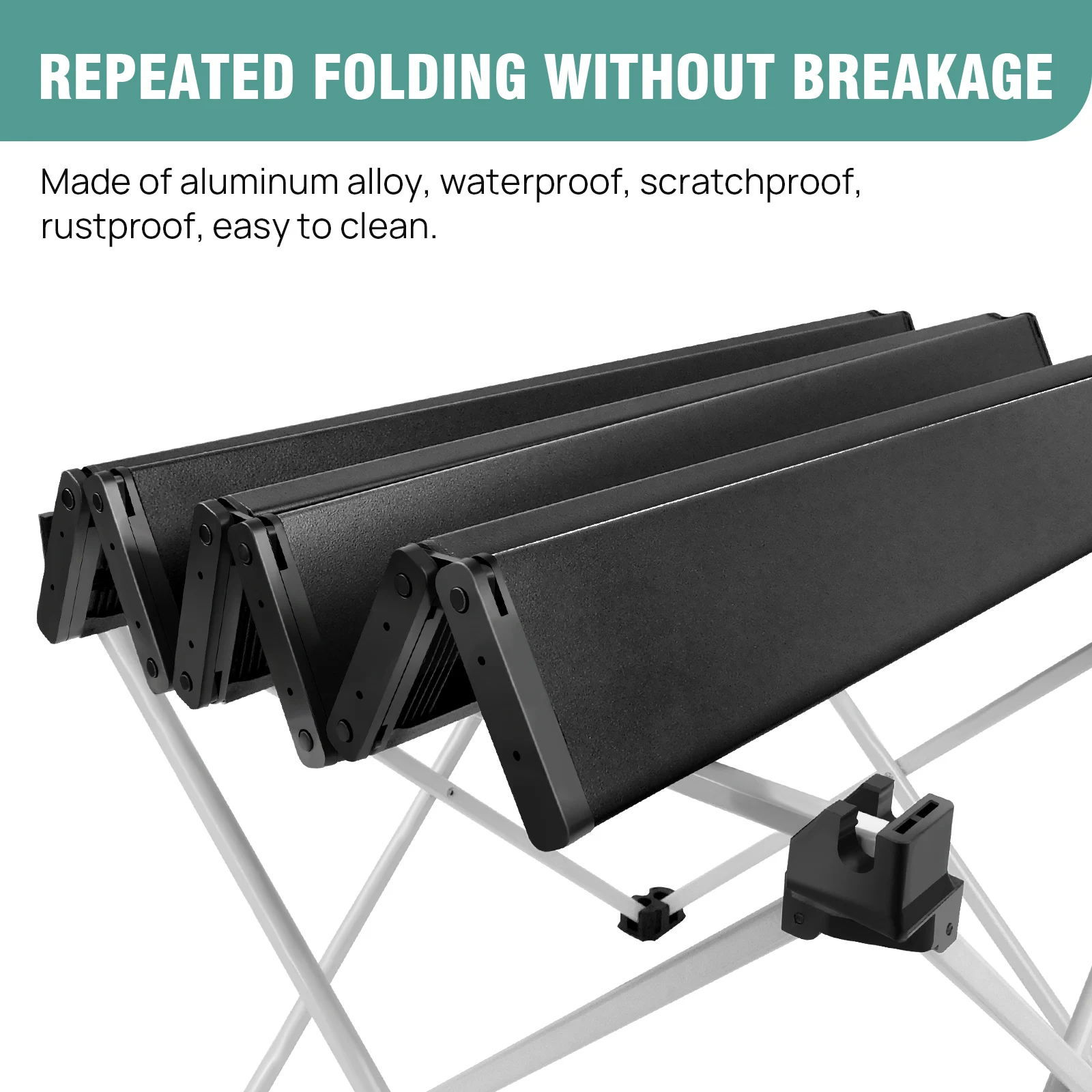 Ultralight Folding Camping Table,Portable Aluminum Picnic Table - Compact & Sturdy for Outdoor,Beach,Hiking, Fishing ,Easy Setup