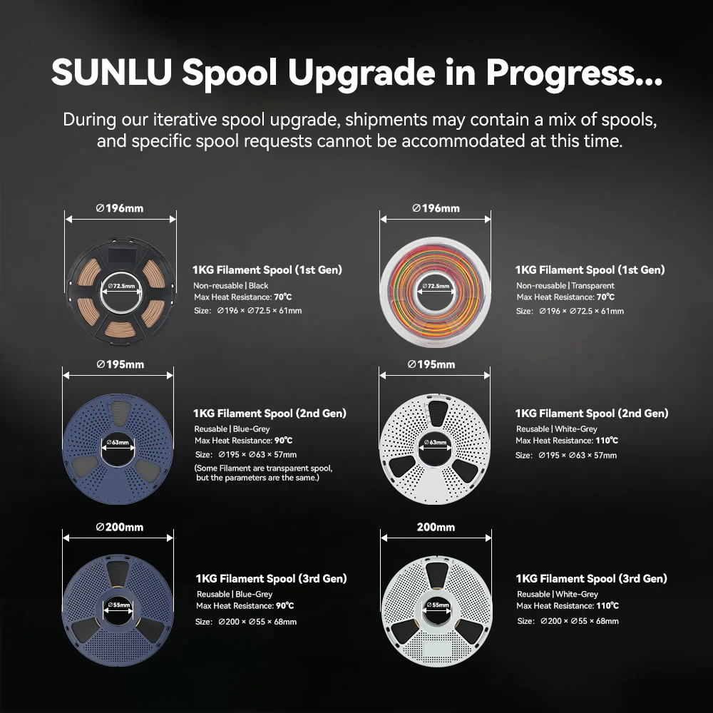 SUNLU 1KG 3D Printer Shiny Silk PLA Filament 1.75mm 1000g Neatly Wound 3D Filament for 3D Printer and 3D Pen