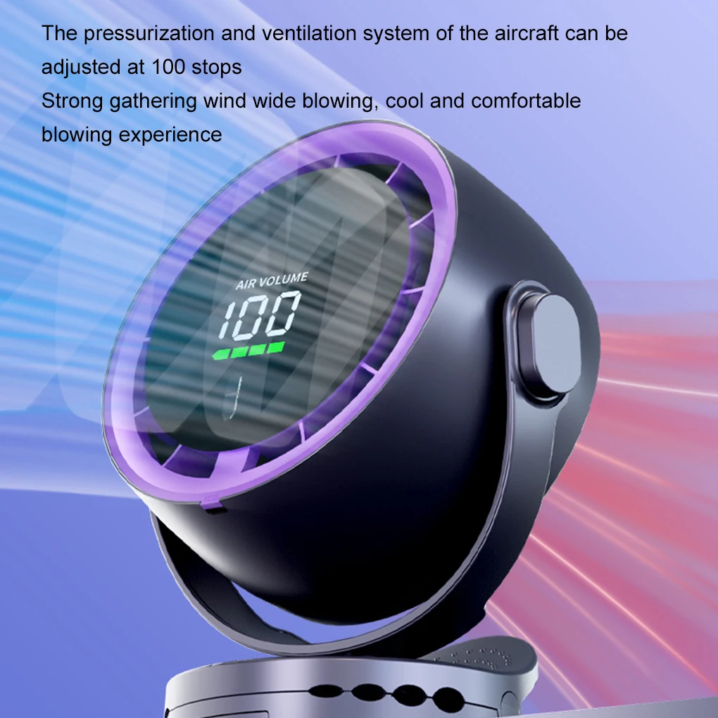 Electric Fan Desktop Fan Clip/stand/three Uses Noise Reduction Blade Brushless Motor Portable Fan