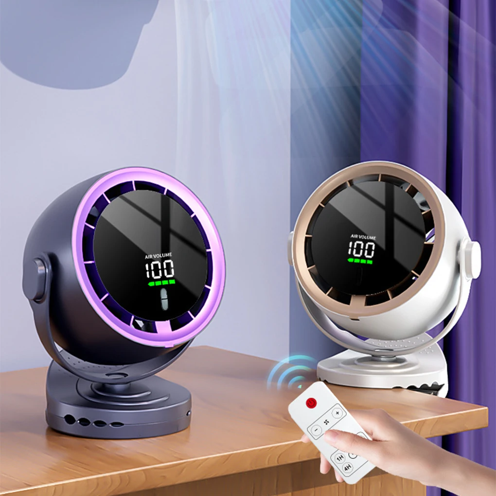 Electric Fan Desktop Fan Clip/stand/three Uses Noise Reduction Blade Brushless Motor Portable Fan