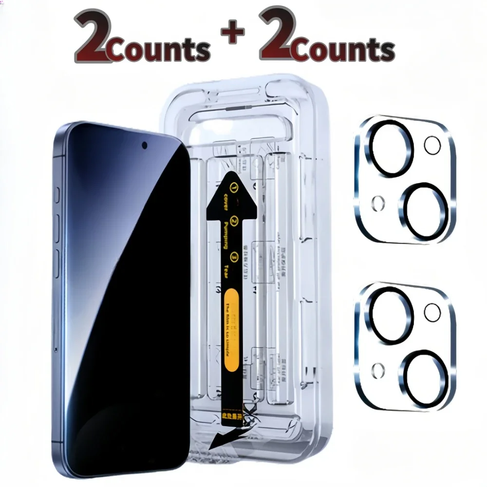 4IN1 Ultra Clear Screen Protector For iPhone 16 14 15 13 12 Pro Max Camera Lens Tempered Glass For iPhone 12 13 Mini 16 15 Plus