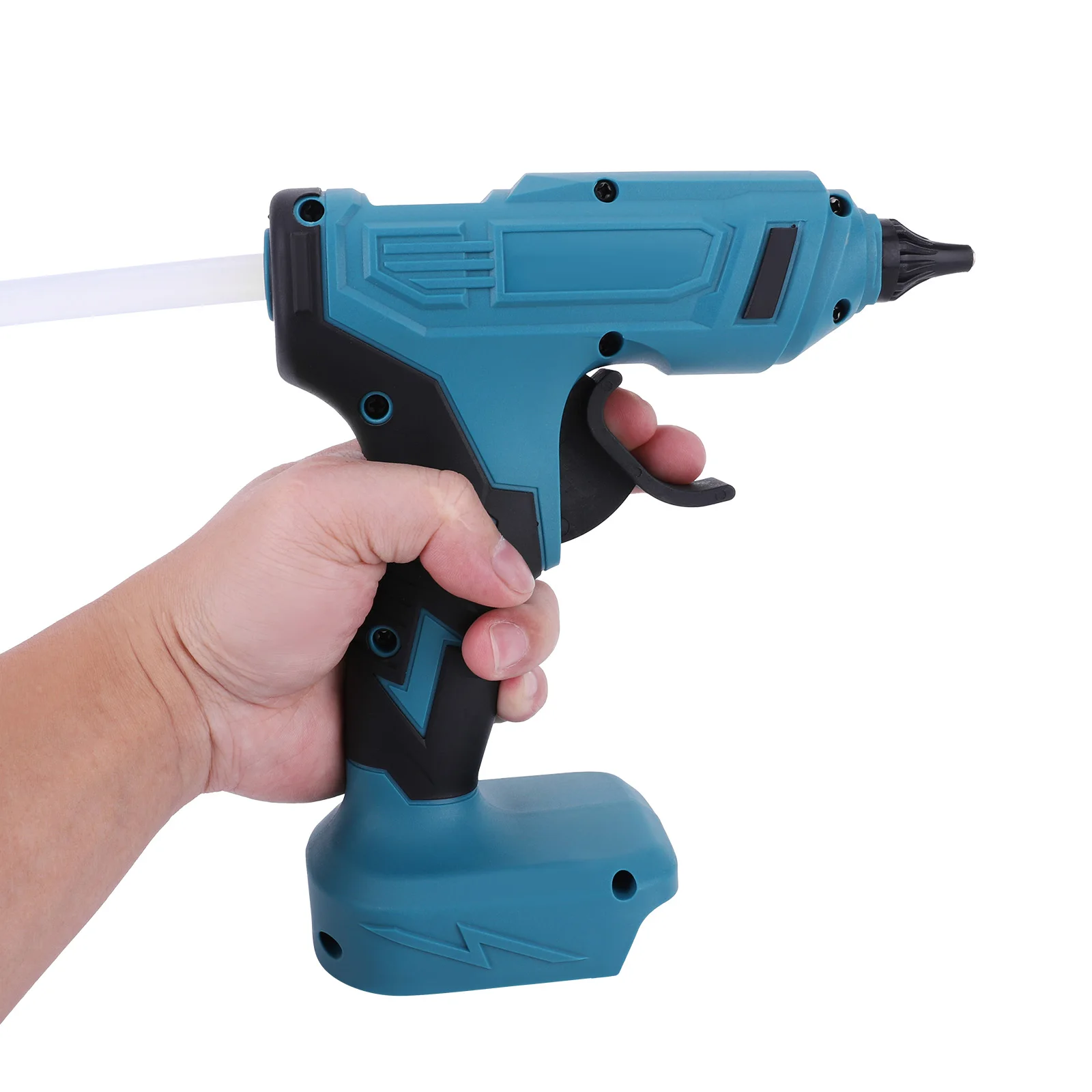 Hot Melt Glue Gun for Makita 18V Battery((Tools Only) with 10 Glue Sticks Heavy Duty Hot Glue Gun for Arts & Crafts & DIY
