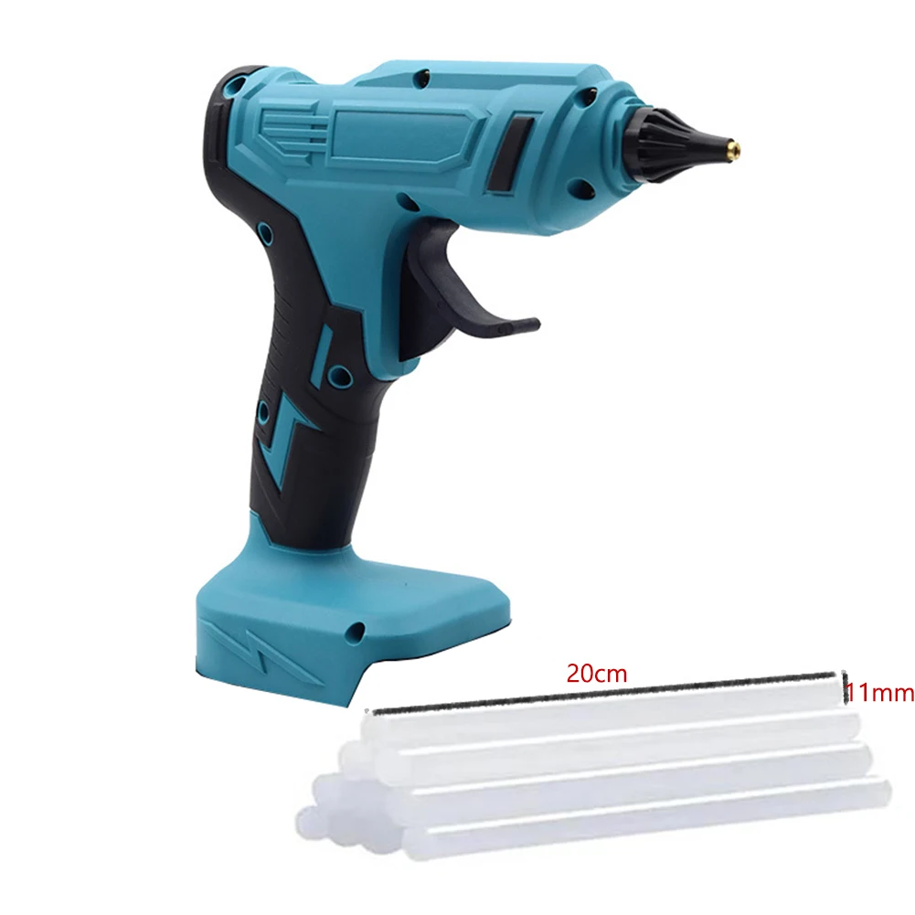 Hot Melt Glue Gun for Makita 18V Battery((Tools Only) with 10 Glue Sticks Heavy Duty Hot Glue Gun for Arts & Crafts & DIY