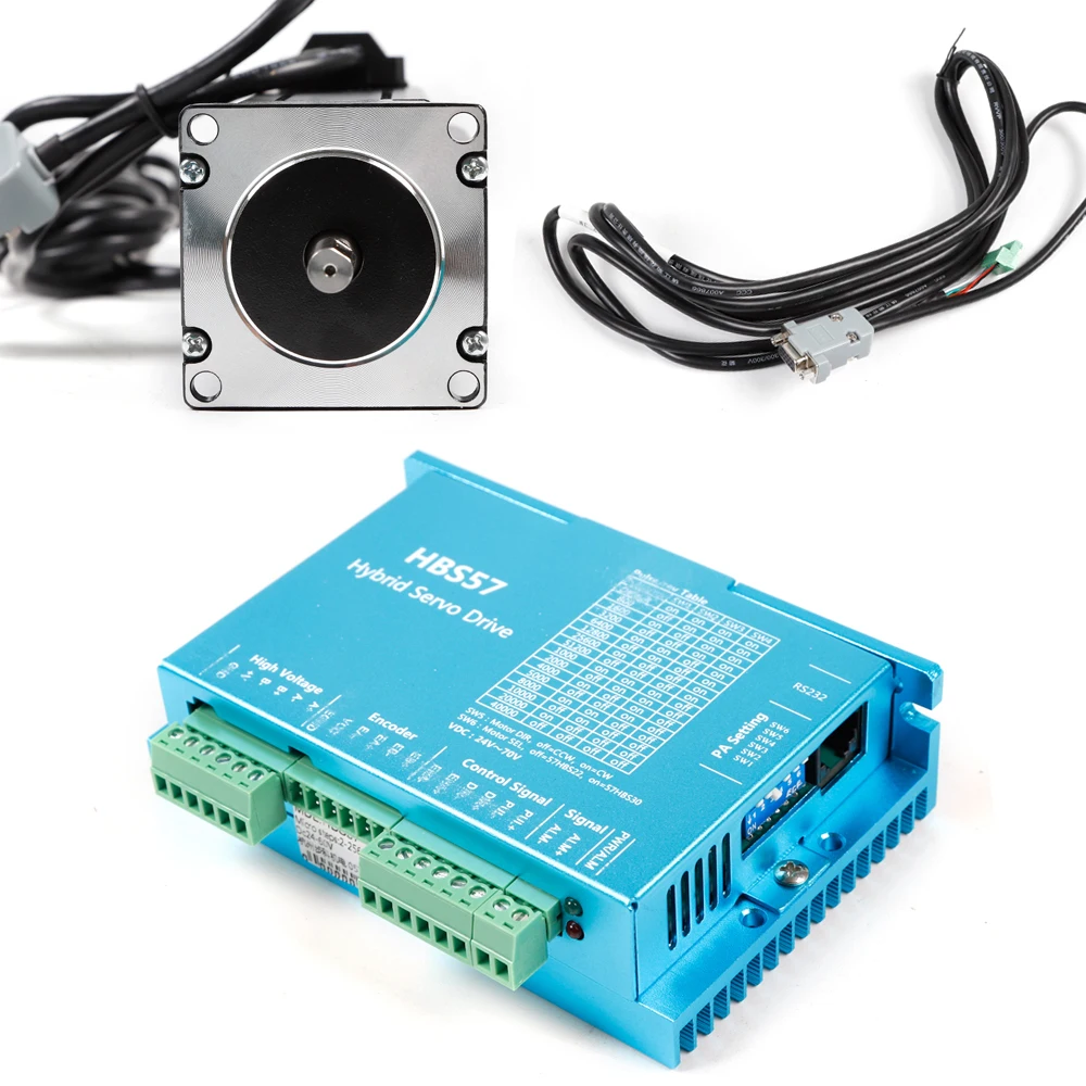 Closed Loop Stepper Motor Kit Servo Motor,Hybrid Driver Controller CNC Kit 24-60V DC for CNC Router Engraving Milling Machine