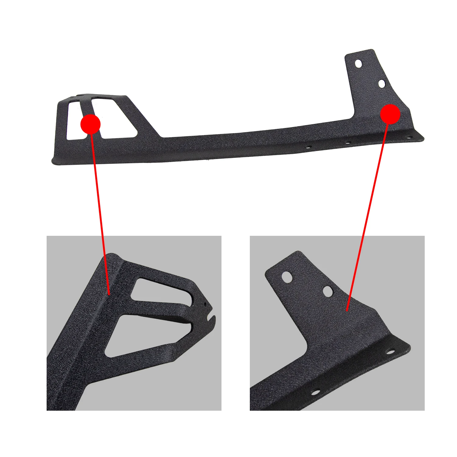 52 inch LED Light Bar Upper Windshield Mounting Bracket for 2007-2017 Jeep Wrangler JK 4WD, Wrangler Unlimited JK 4WD/2WD