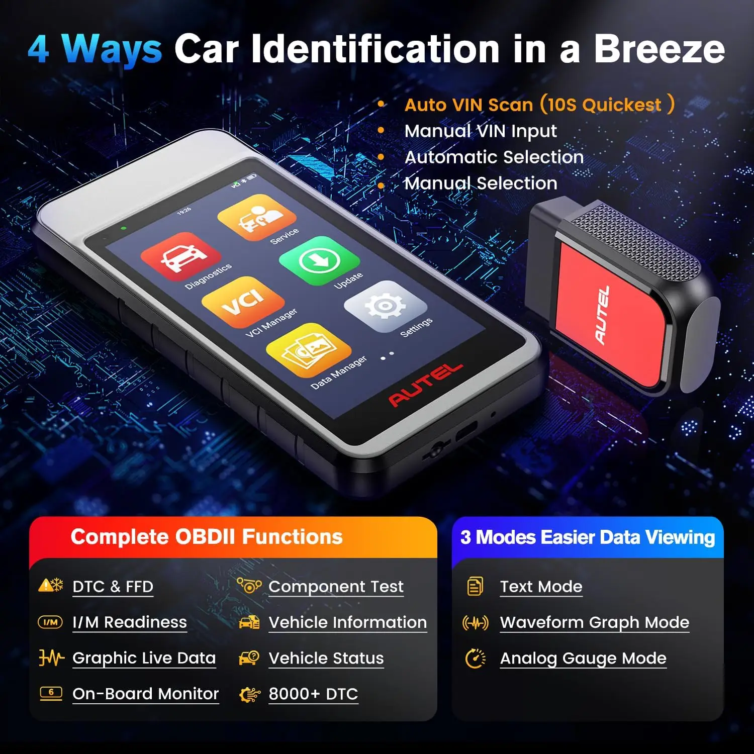 Autel MaxiDiag MD906 PRO Auto Scanner Tools Car Diagnostic Tool OBD2 Code Reader with CAN FD Upgraded of MD806PRO MD808PRO