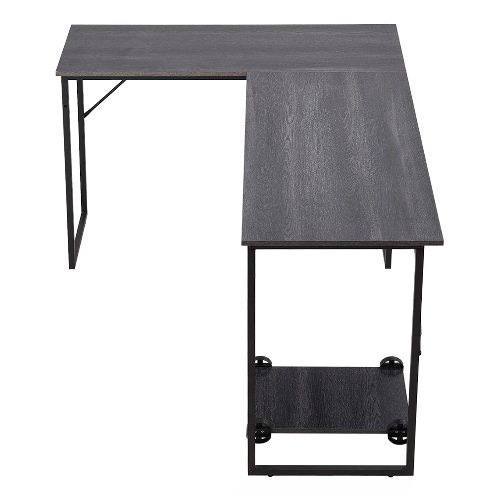 Voltsify Modern L-Shaped Computer Desk Gaming Desk Study Table Writing Desk, 143cm W X 110cm D X 75cm H