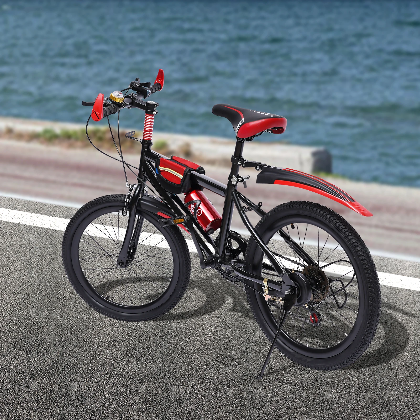 Hardtail Mountain Bike for Boys/Girls/Men/Women, 20" Sizes, 6 or 21 Speed Shimano Twist Shifting, Front or Dual Suspension