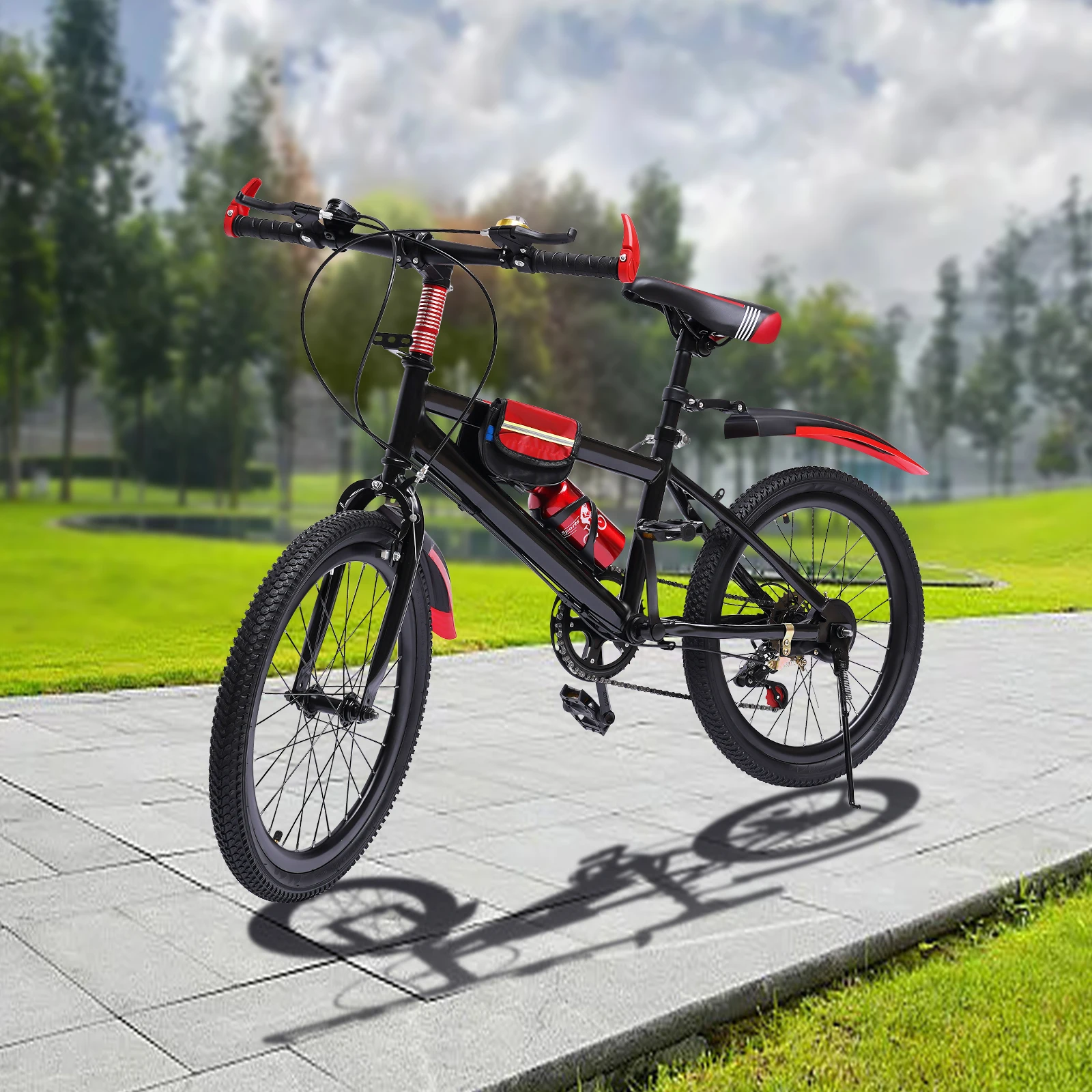 Hardtail Mountain Bike for Boys/Girls/Men/Women, 20" Sizes, 6 or 21 Speed Shimano Twist Shifting, Front or Dual Suspension