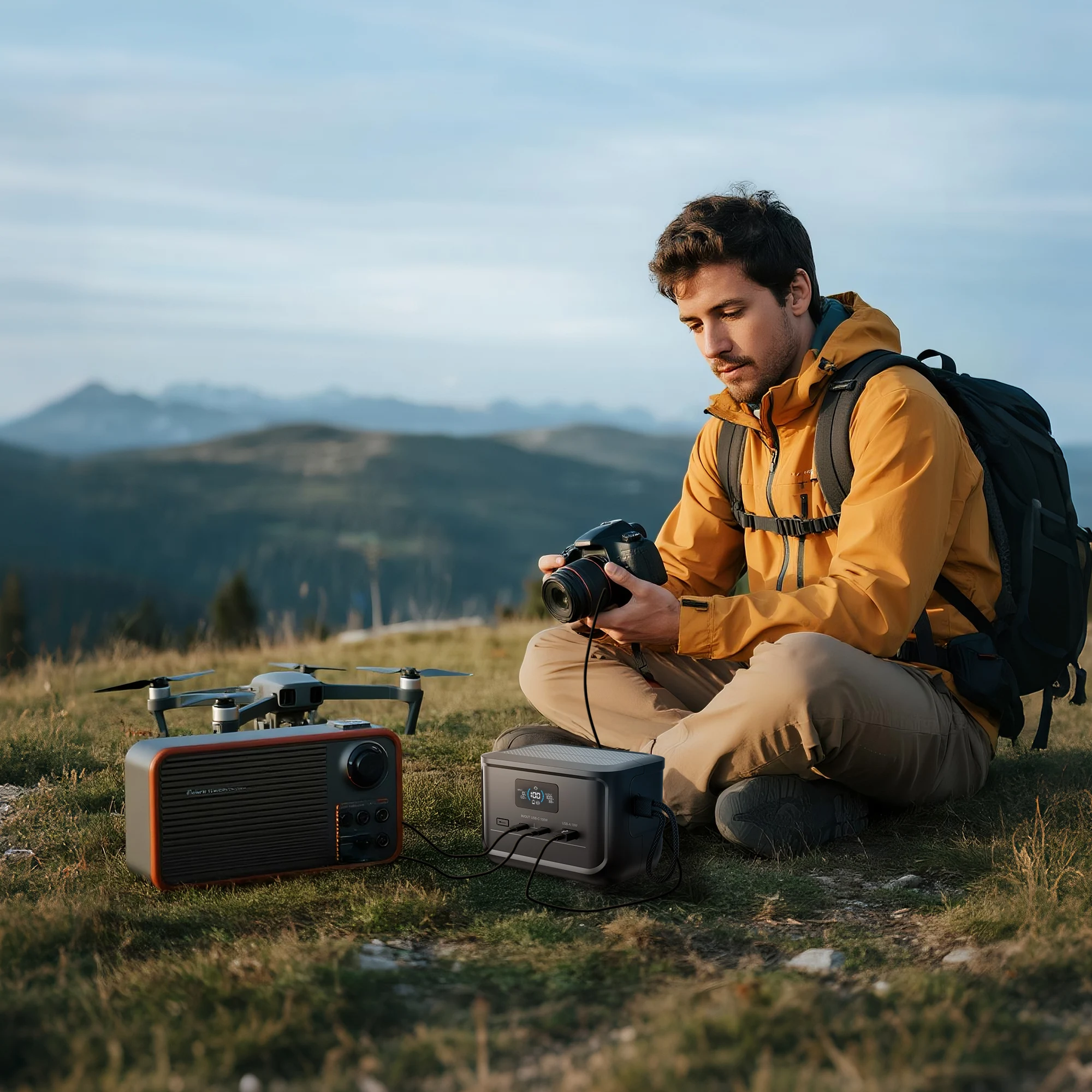 ALLPOWERS SOLAX P100 Portable Power Bank 128W 99Wh LiFePO4 Battery USB Output 31000mAh for Outdoor Camping Travel