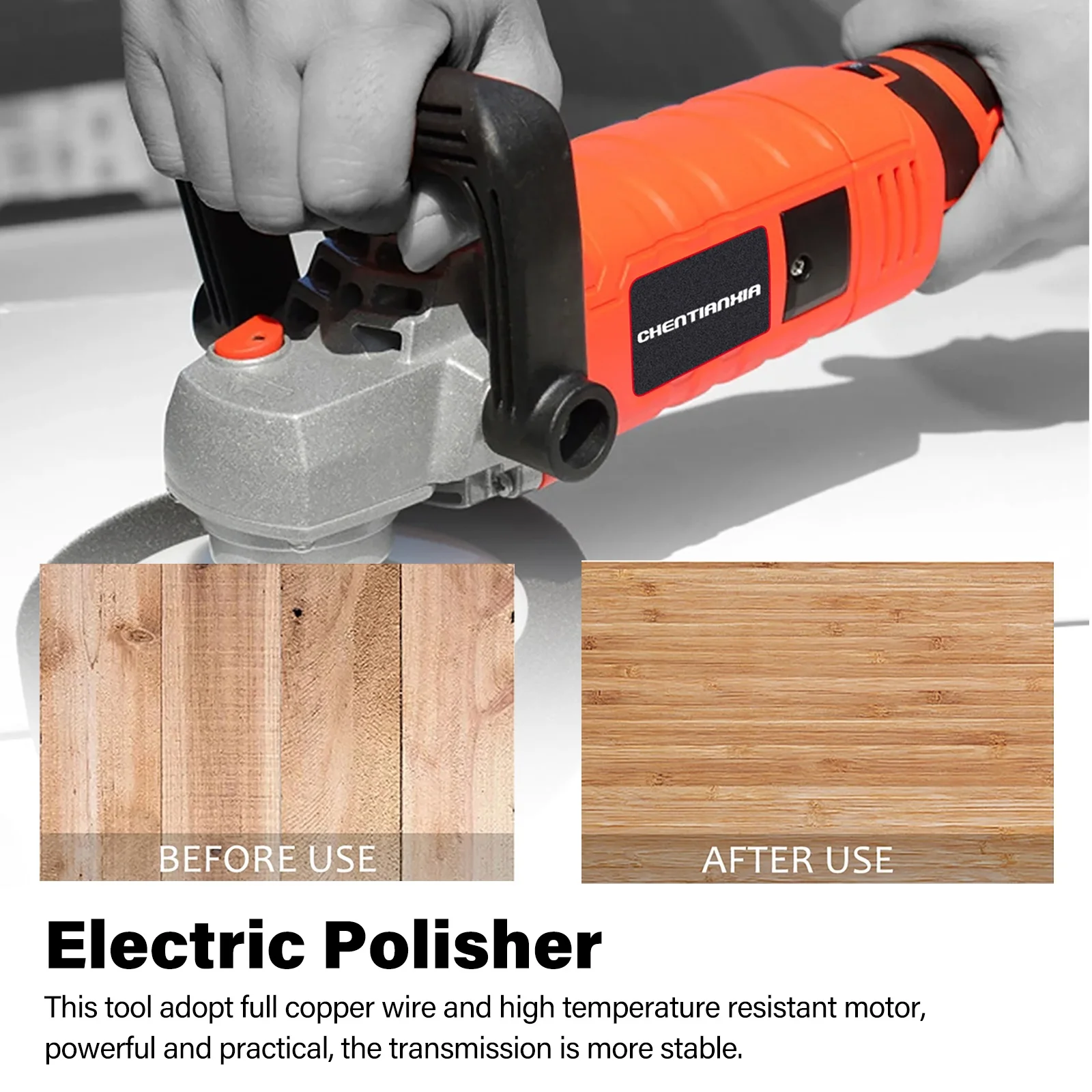 1580W Rotary Car Polishing Machine 7-Speed for Floor/Tile/Leather Polishing Buffer Polisher Car Polisher