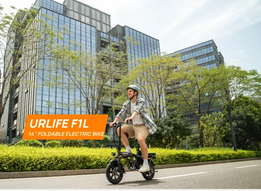 URLIFE F1L E-Bike 350W Brushless Motor 48V7.8AH Battery Adult Portable Electric Bike 14 In Tire City Commuting Electric Bicycle