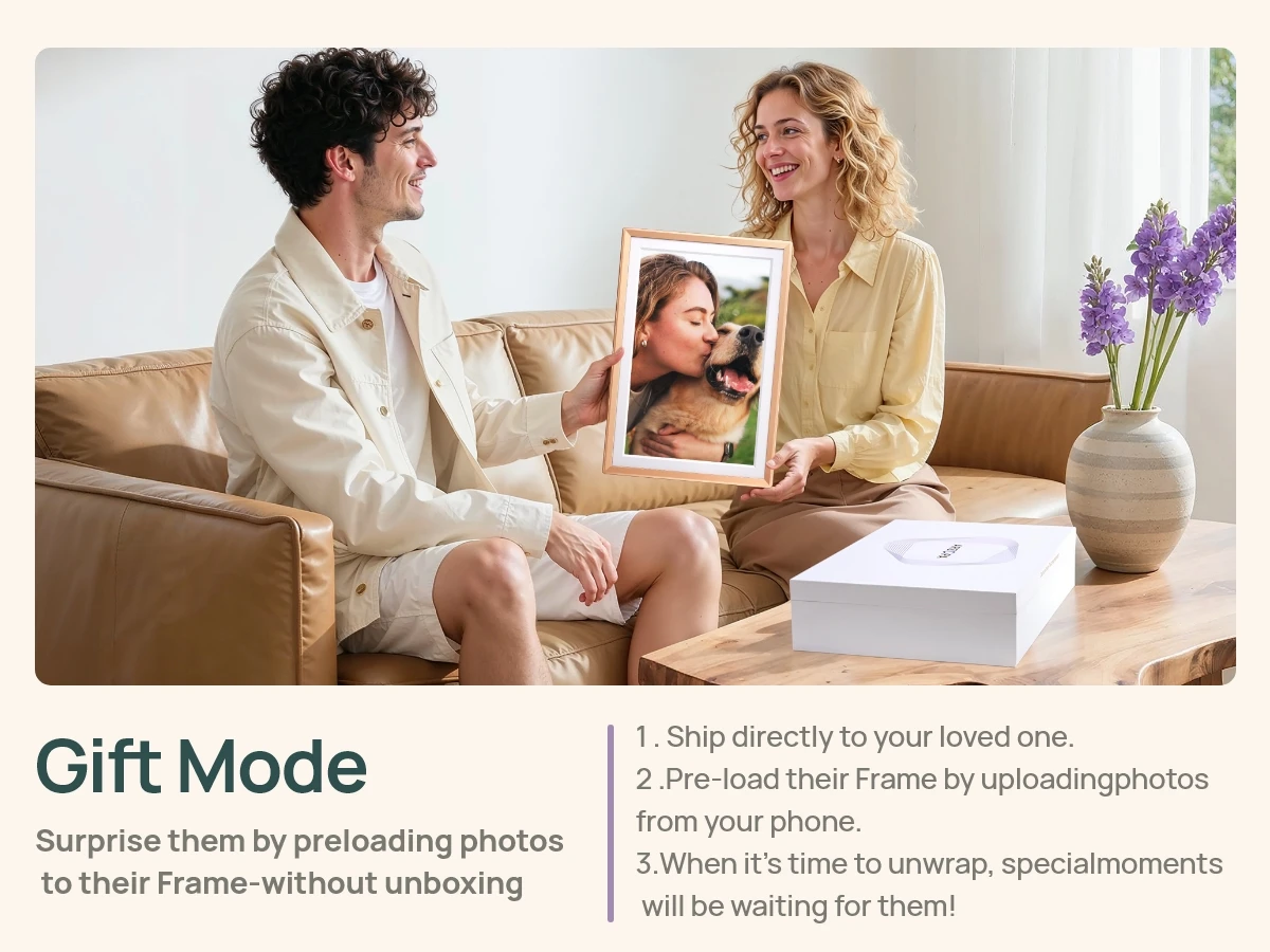 ARZOPA 14 Inch Digital Photo Frame Unlimited Free Cloud Storage WiFi IPS HD Touch Screen Remote Share Photo Videos Auto Rotation