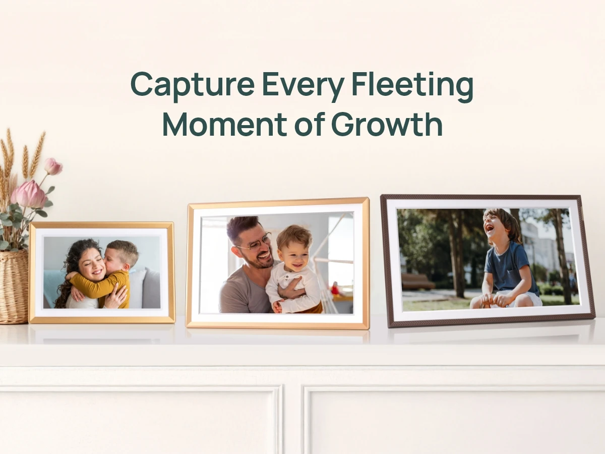 ARZOPA 14 Inch Digital Photo Frame Unlimited Free Cloud Storage WiFi IPS HD Touch Screen Remote Share Photo Videos Auto Rotation