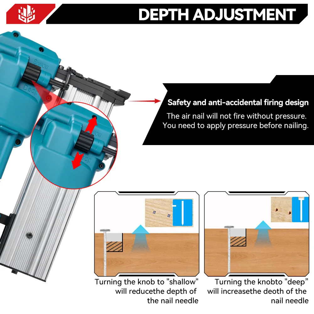 Brushless Electric Nail Gun F15-F50 K410-K4 Cordless 2in1 2Gear Stapler Framing Nailer Power Tool For Makita 18V Battery Pin