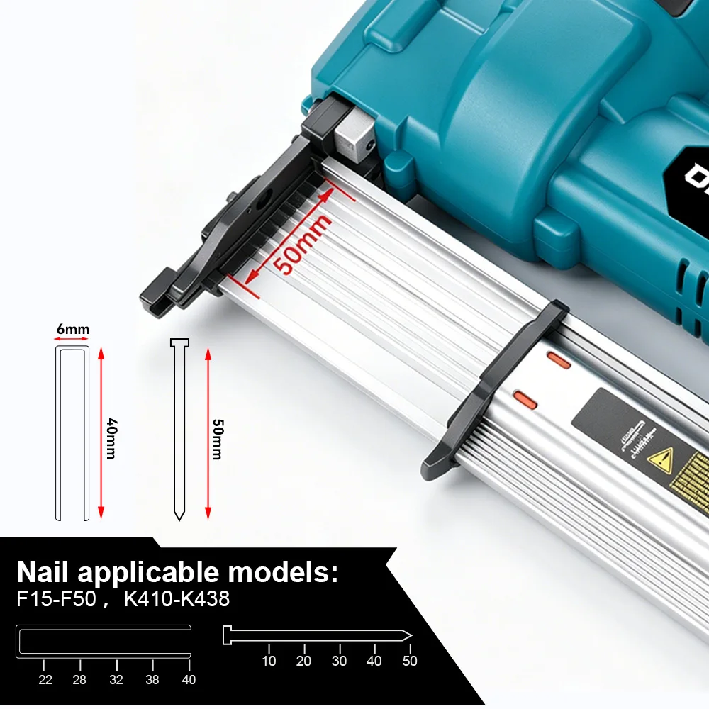 Brushless Electric Nail Gun F15-F50 K410-K4 Cordless 2in1 2Gear Stapler Framing Nailer Power Tool For Makita 18V Battery Pin