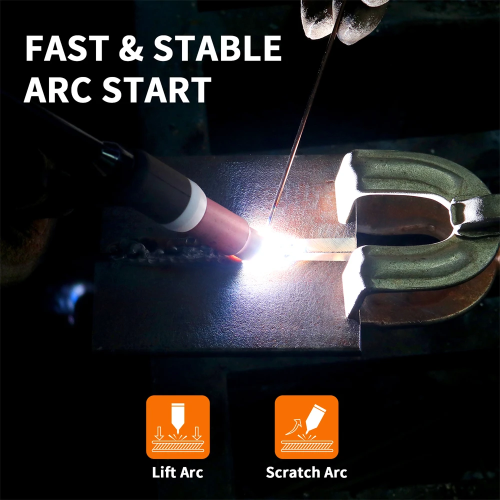 HITBOX TIG Welding Torch 13FT Air Hose WP17V Argon Tig Welder Gun With 10-25mm² Quick Connector For Soldering Welding Equipment