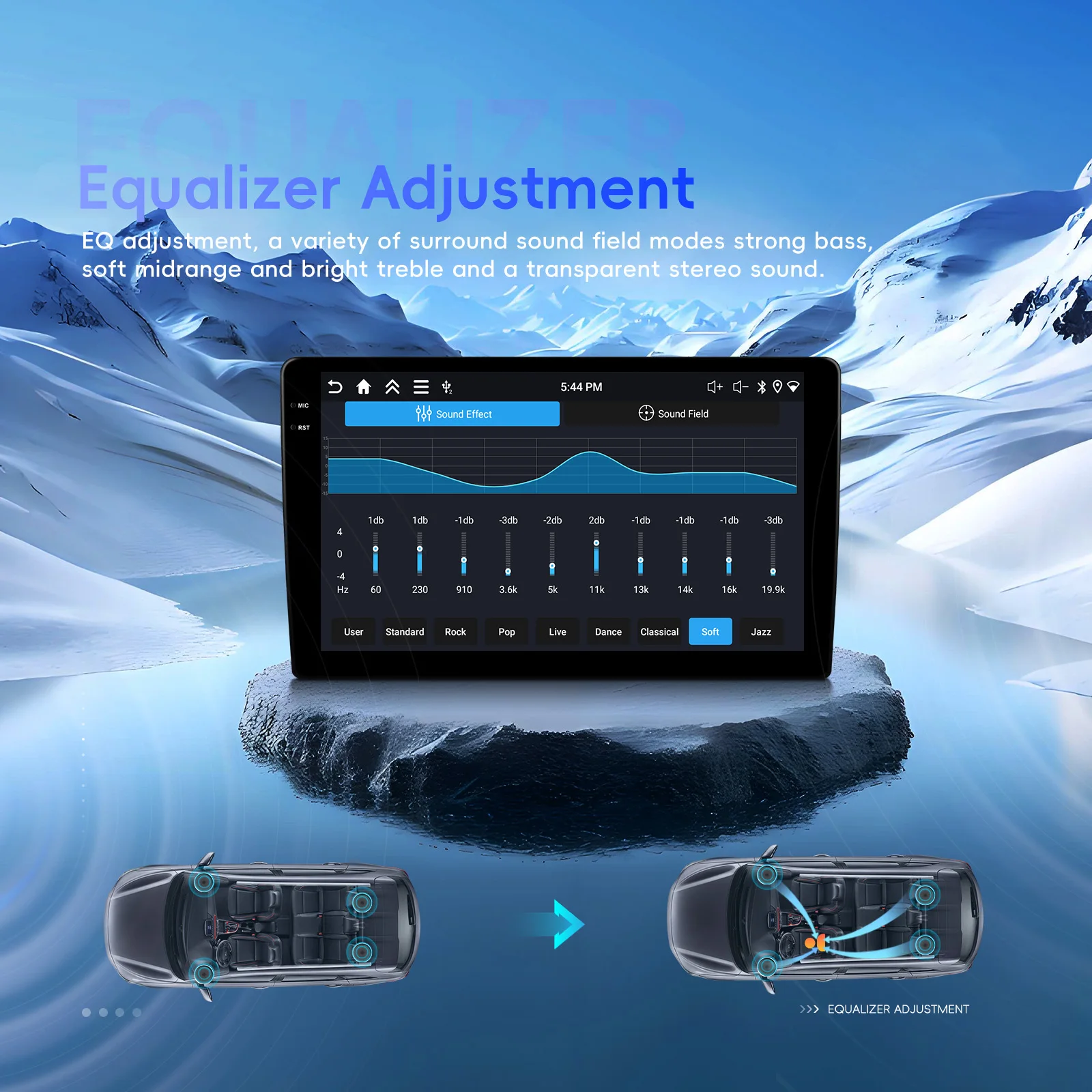 Podofo For Ford Focus1998- 2005 Car Radio 4GB+64GB Wireless Carplay Android Auto Multimedia Video Player Mirror Link 9 Inch