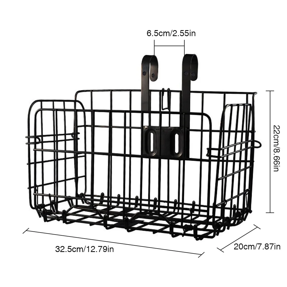 Mountain Bike Folding Hanging Basket Bicycle Basket Basket Front and Rear Hanging Bold Side Trailer for Outdoor Cycling Travel