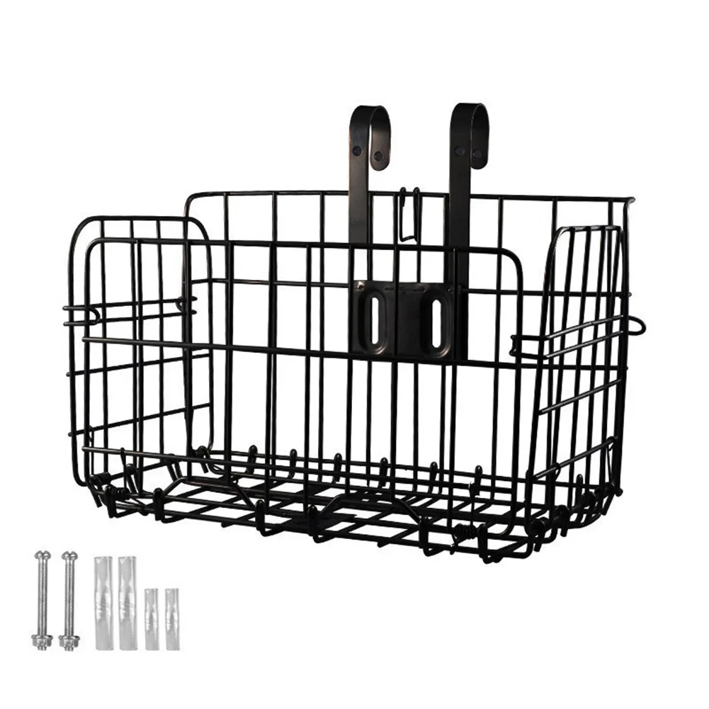 Mountain Bike Folding Hanging Basket Bicycle Basket Basket Front and Rear Hanging Bold Side Trailer for Outdoor Cycling Travel