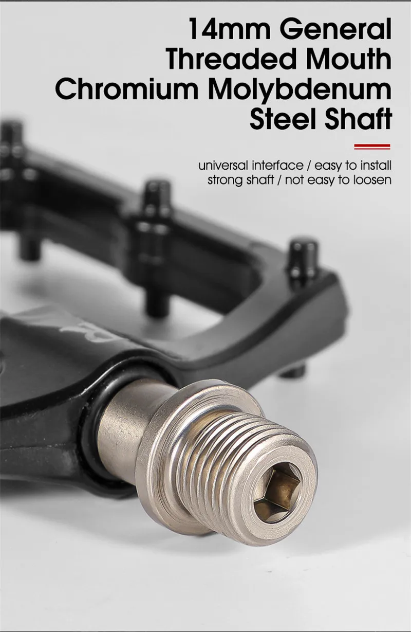 WEST BIKING 3 Bearings Pedal Ultralight Magnetic Aluminum Alloy Anti-Slip Widened Pedal Bicycle Bike Pedal Cycling Road Pedals